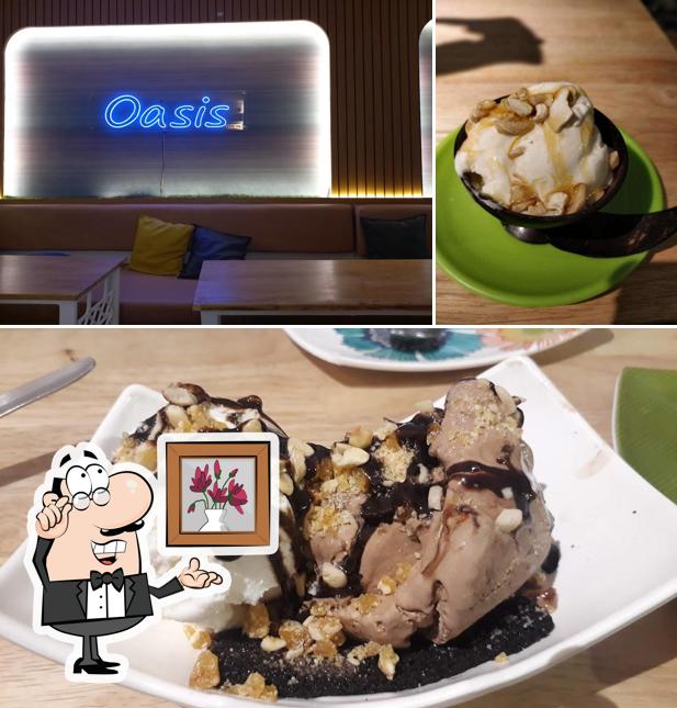 Check out how Oasis Icecream Parlour looks inside