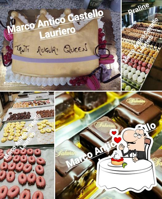 Marco Lauriero pasticceria serve un'ampia gamma di dessert
