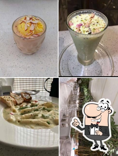 This is the picture showing exterior and drink at Darshan Restaurant