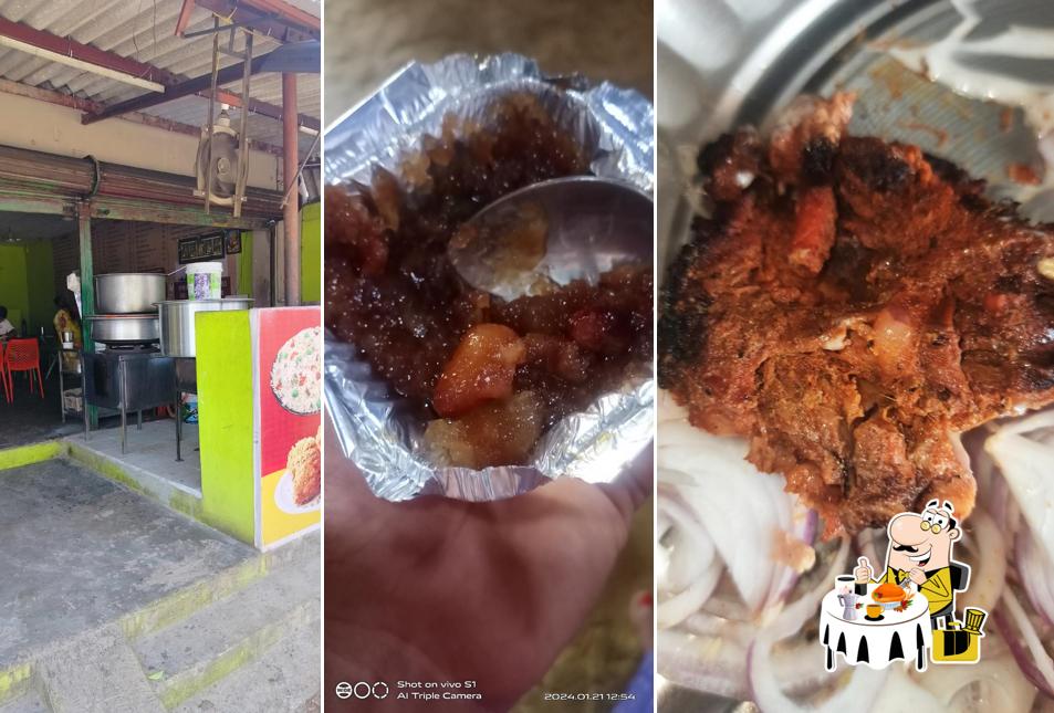 Food at Hyderabadi Biryani