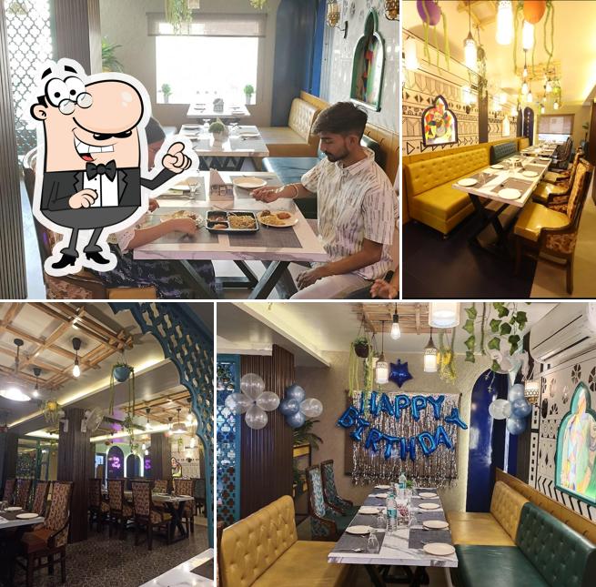 The interior of LANGAR Bistro & Restro