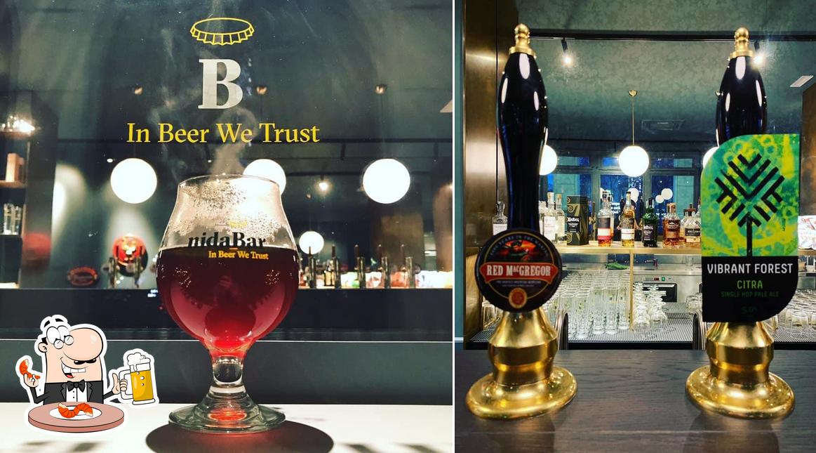 Nidabar serve un'ampia varietà di birre