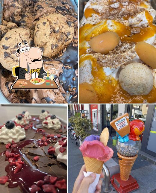 Platti al Gelateria Fiaschin Ice