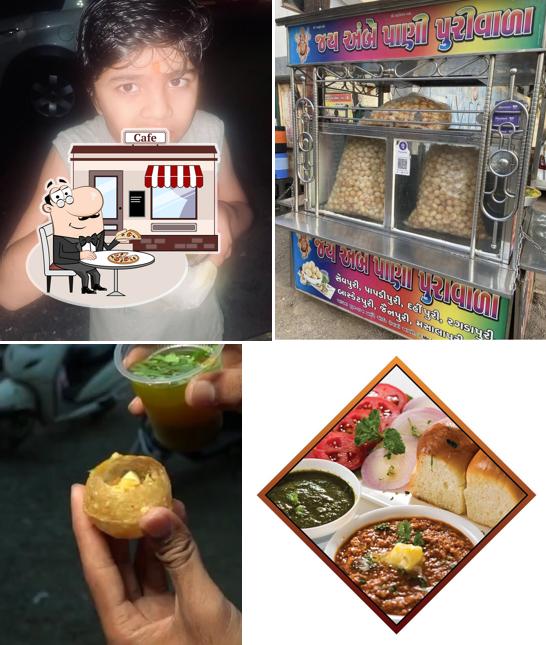 The exterior of Jay Ambe Pani Puri wala
