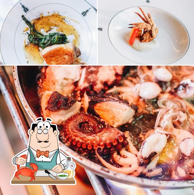 Choisissez différents repas à base de fruits de mer servis par Ancienne Poissonnerie