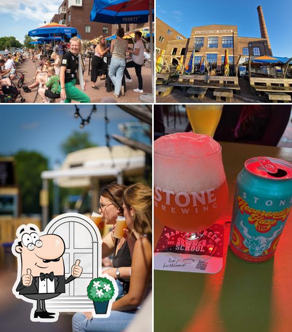 Bar & Bistro Op Zuid se distingue par sa extérieur et boire