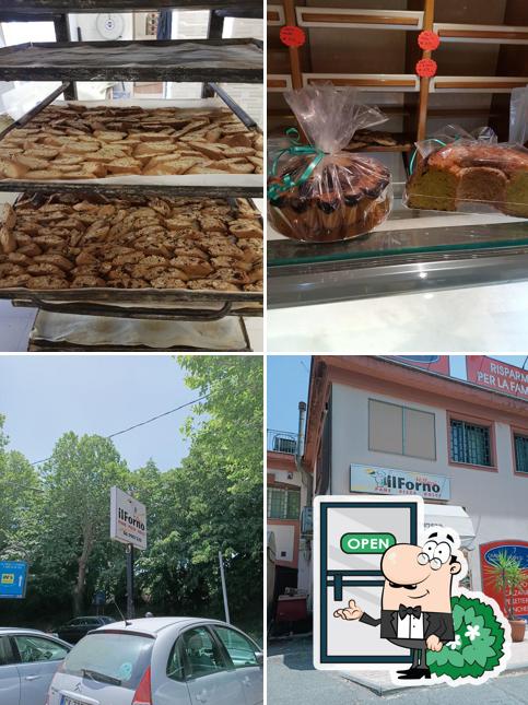 Questa è la foto che presenta la esterno e cibo di Il Forno