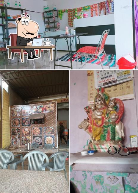 The interior of Jai Shree Radhe Hotel And Restaurant