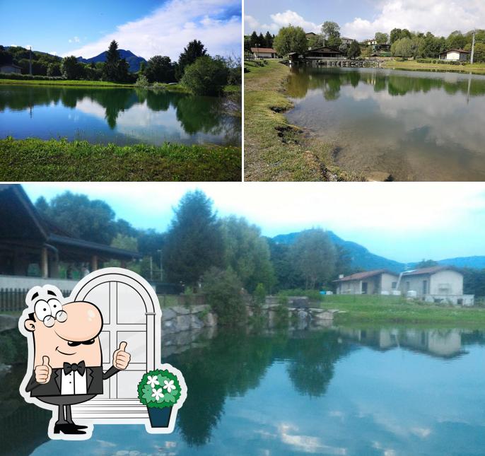Goditi la vista dagli esterni di La Capannina Sul Lago