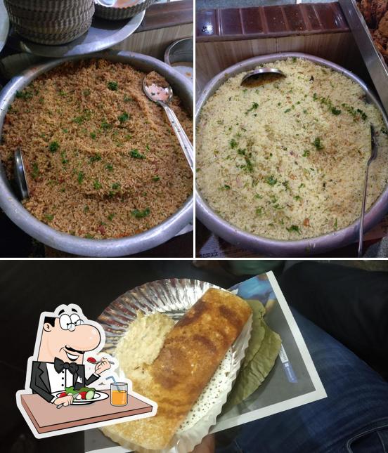 Food at Sri Balaji Tiffin Center