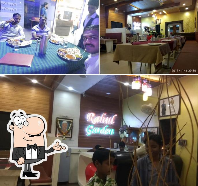The picture of Hotel Rahul Garden’s interior and dining table