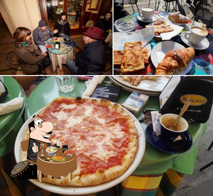 Dai un’occhiata alla immagine che mostra la cibo e interni di Bar Trovellesi