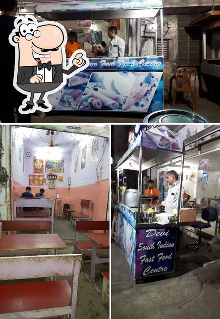 The interior of Devi South Indian Fast Food Center