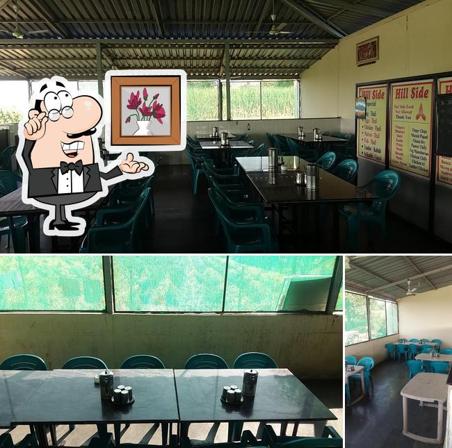 The interior of Hill Side Resto