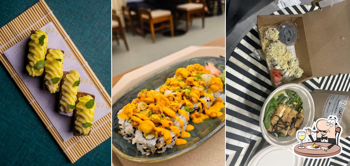 Food at Sozo Izakaya