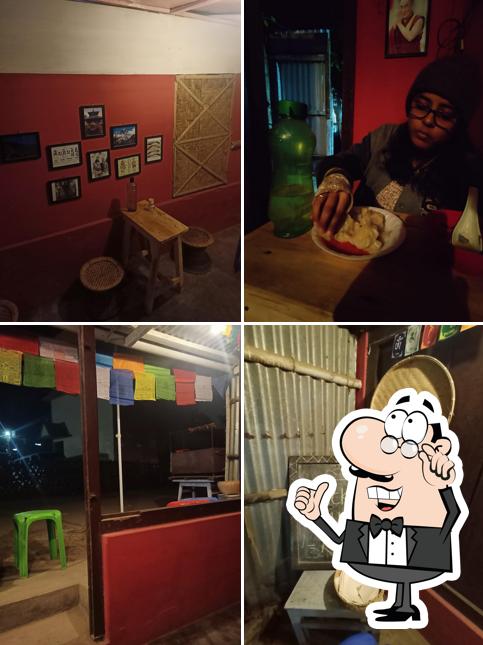 The interior of Tashee's Hut