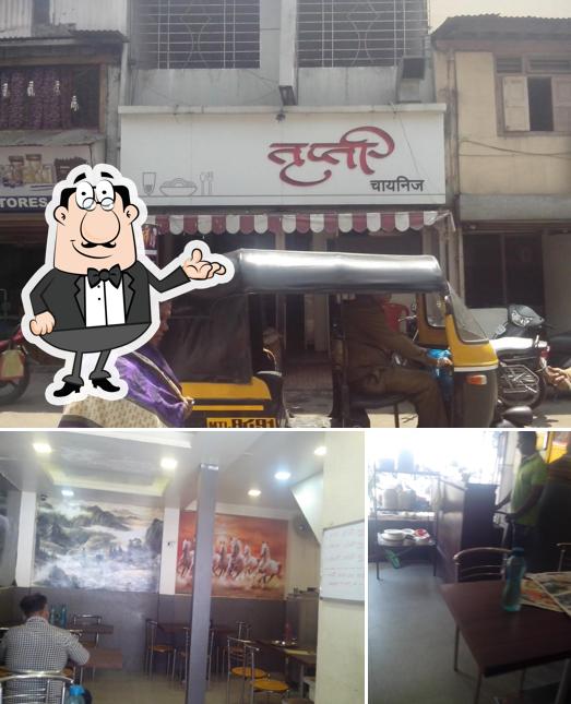 The interior of Trupti chinese restaurant