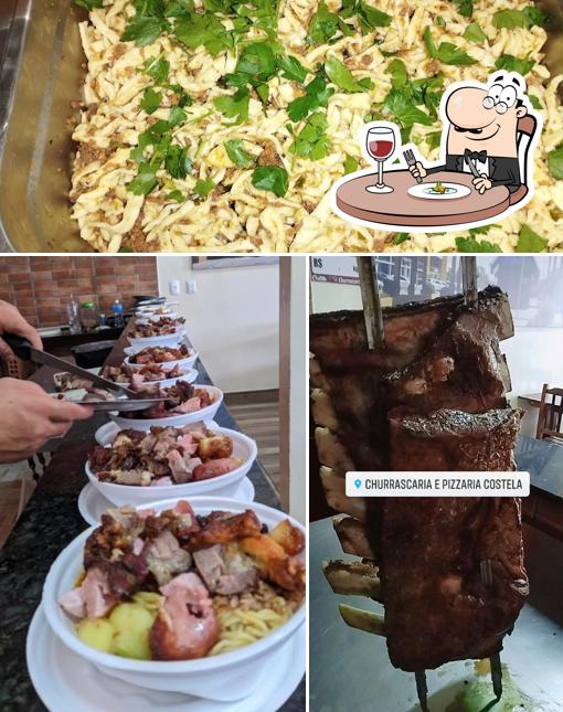 Comida em Churrascaria Costela