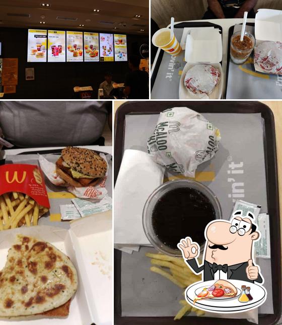 Order pizza at McDonald's
