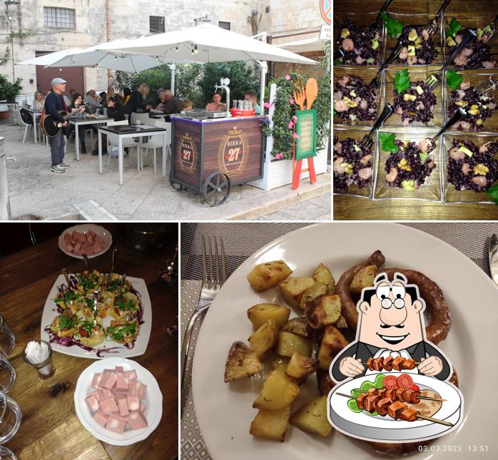 Platti al Osteria fave e cicorie