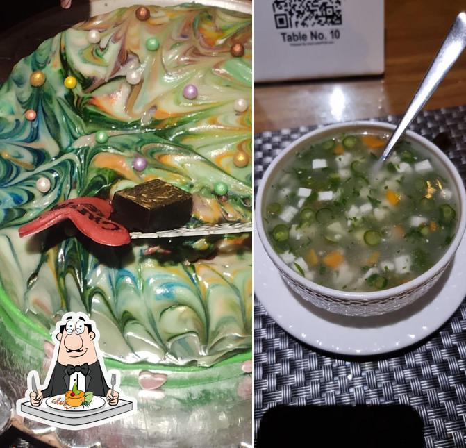 Food at Ambros hotel bar& restaurant, lounge &cafe, rooms , terrace & banquet