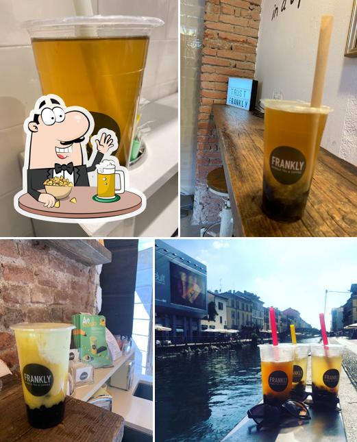 Puoi goderti un rinfrescante bicchiere di birra chiara o scura