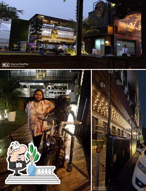 The photo of Grand Cabana’s exterior and bar counter