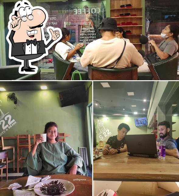 The interior of S22 Cafe