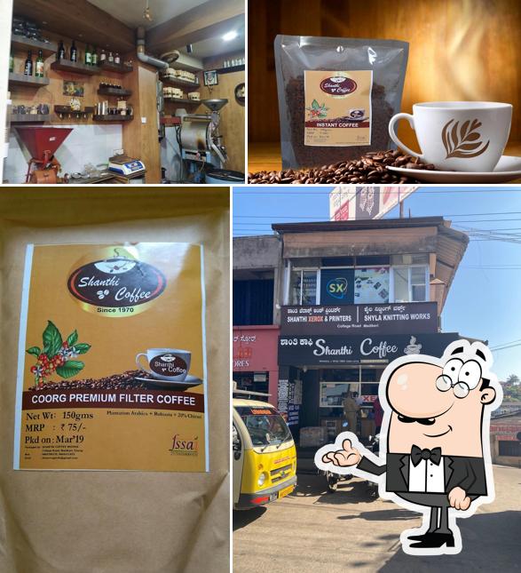 The interior of Shanthi Coffee Works