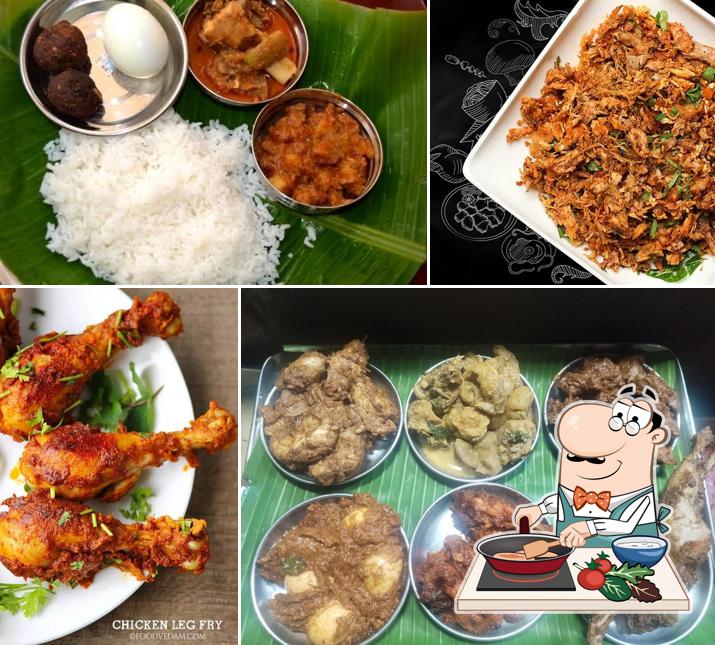 Chicken curry at Varun Aappakadai