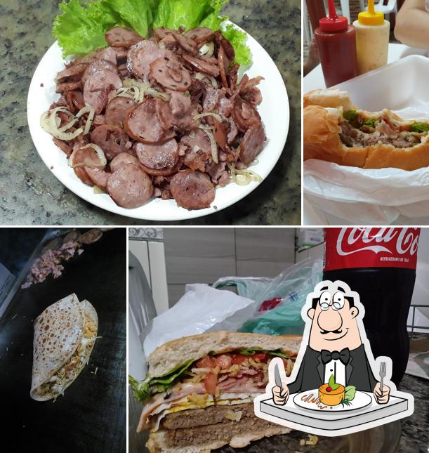 Sanduíche de carne de porco desfiada em Trailer do Alemão