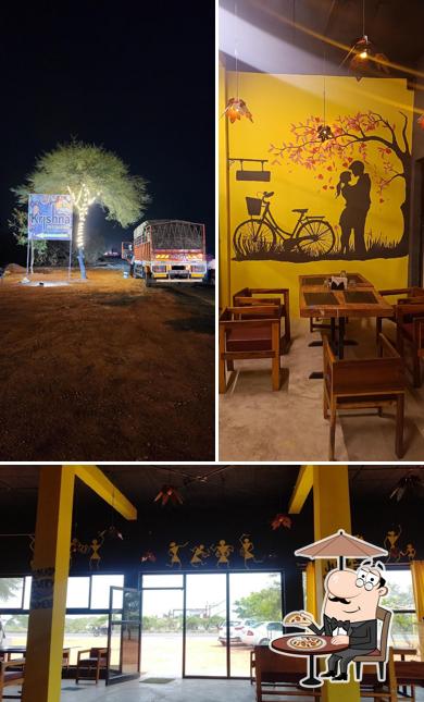 The exterior of Krishna Restaurant (Pure Veg)