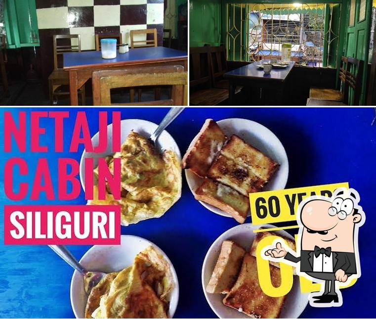 The picture of Netaji Cabin’s interior and food