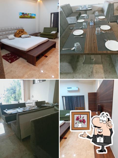 The interior of Bharti Foods & Residency