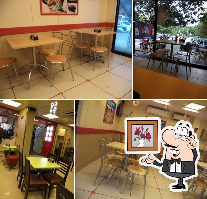 The interior of Domino's Pizza