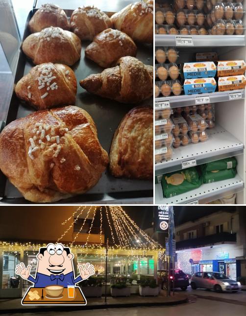 Questa è la foto che presenta la cibo e esterno di Gran Caffè Pagano