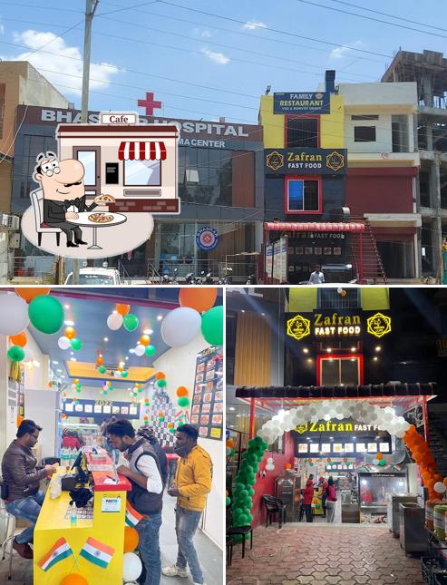 The exterior of Zafran Fast Food