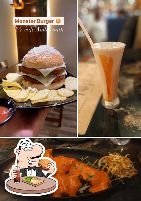 Hamburger at Y Cafe Ambernath