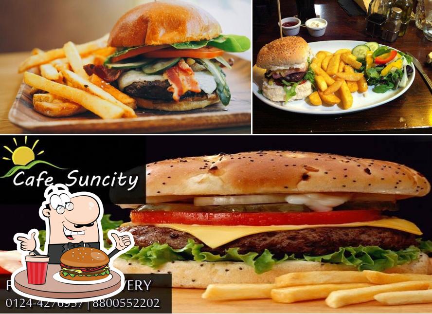 Hamburger at Cafe Suncity
