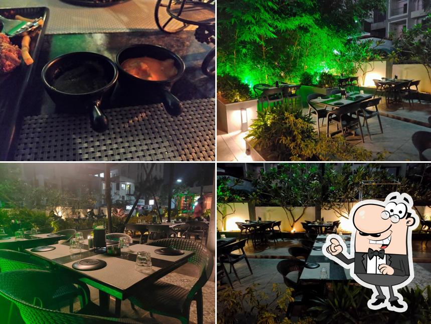 The interior of Flute Resto & Bar