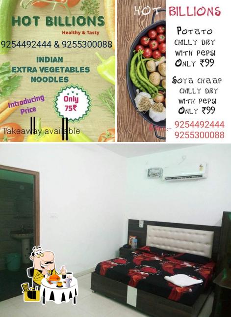 The photo of food and interior at Hot Billions restaurant