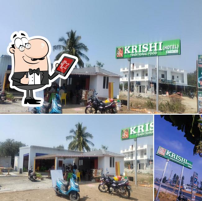 The exterior of Krishi hotel