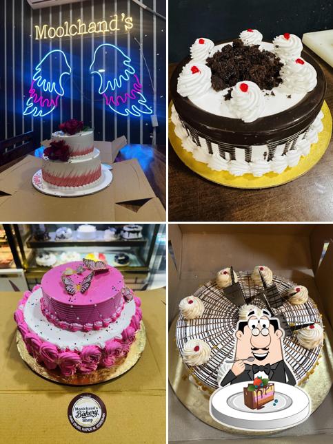 Chocolate cake at Moolchand’s Bakery Shop