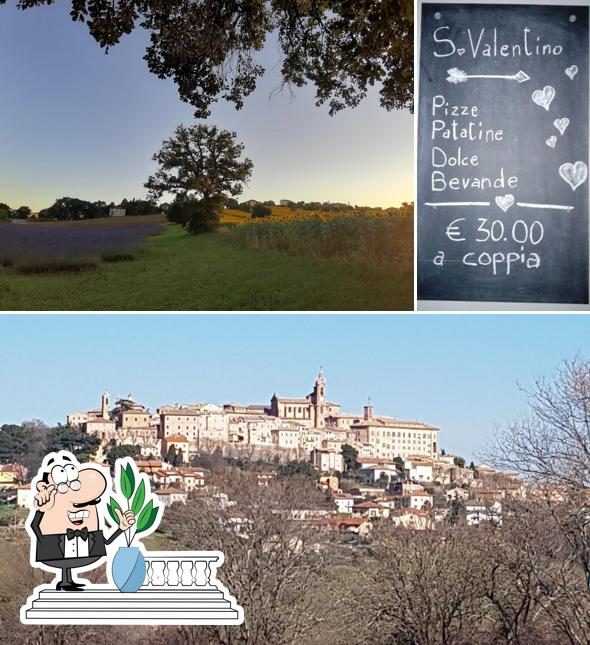 Ristorante Al Casolare si caratterizza per la esterno e lavagna