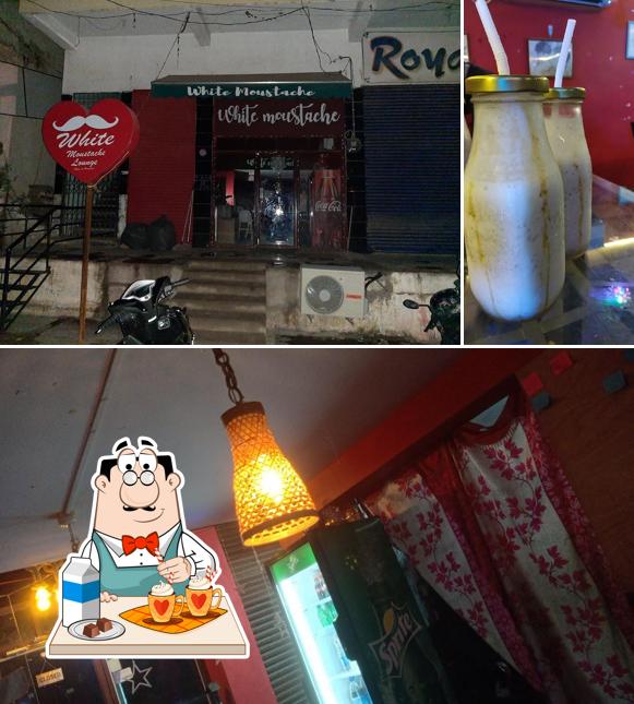 Enjoy a drink at white Moustache