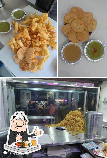Among different things one can find food and interior at MANOHAR CHOLAFALI CENTER - Best ચોળાફળી Restaurant near me Chorafali
