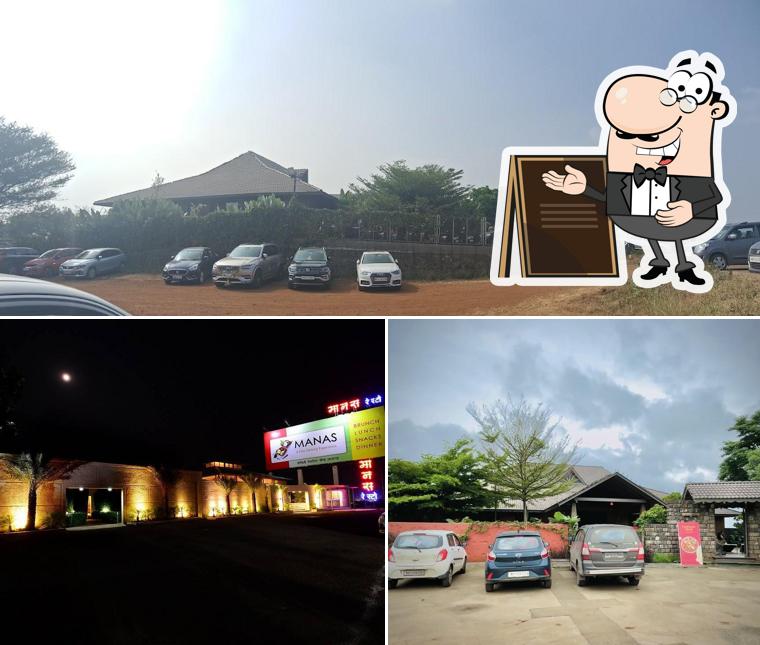 The exterior is an important feature of Manas Resto Lounge