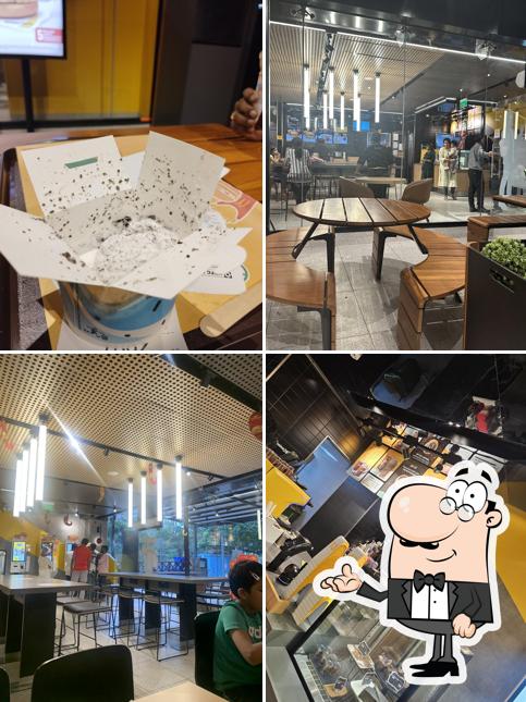The interior of McDonald's