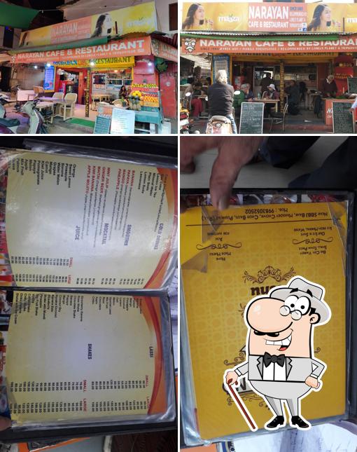 You can get some fresh air at the outside area of Narayan Restaurant & Cafe