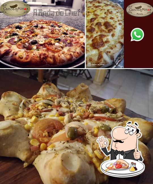 No Pizzaria Canoas de Minas, você pode degustar pizza